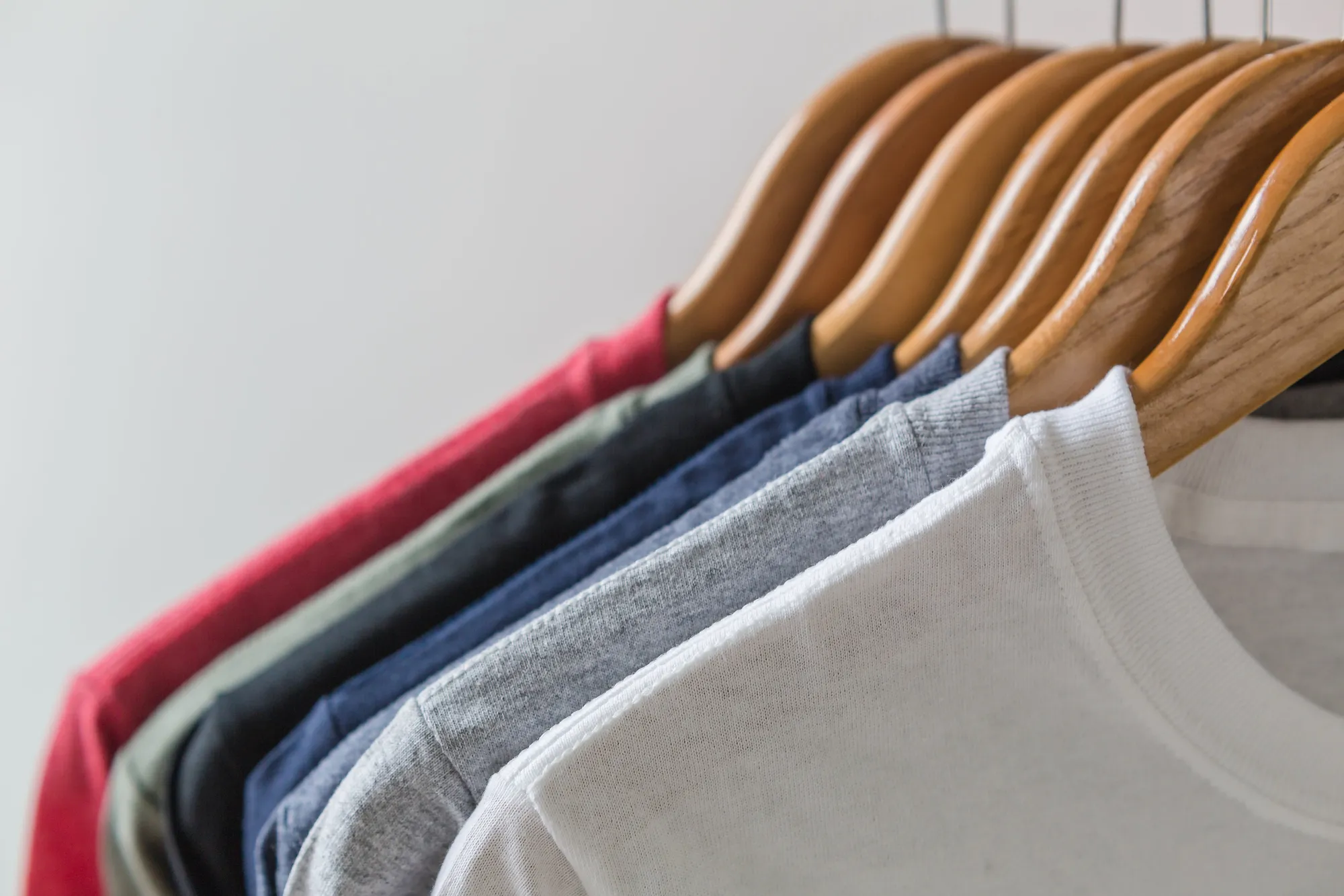 Colorful blank t-shirts